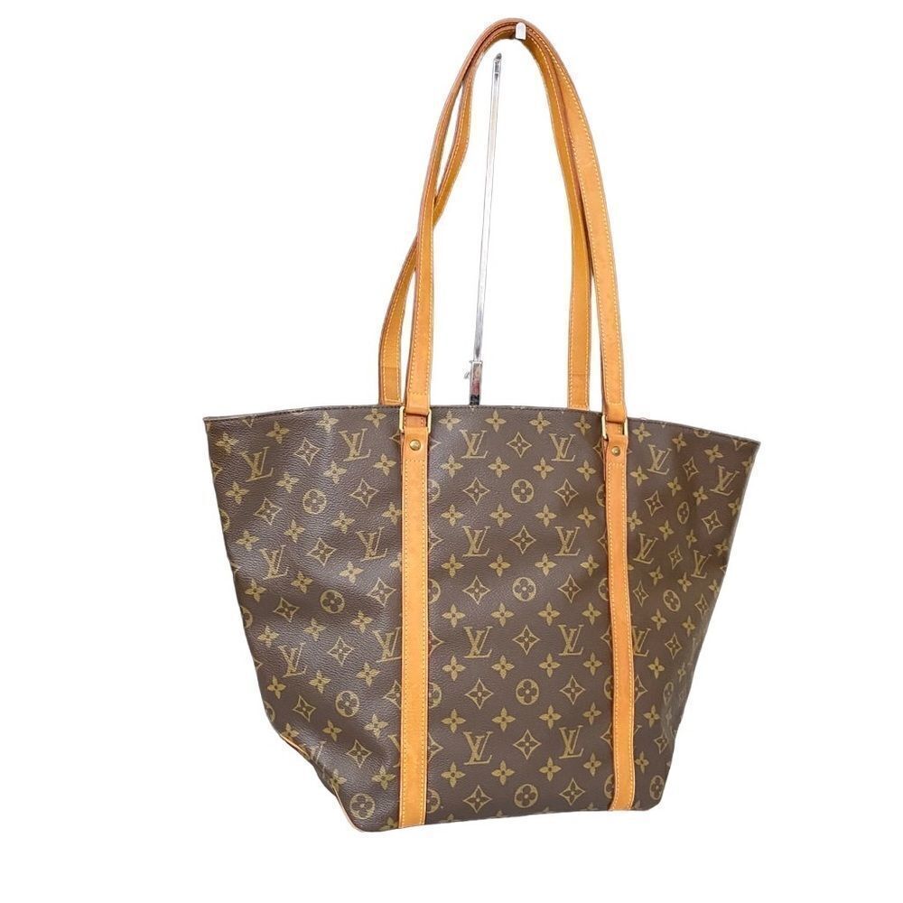LOUIS VUITTON Monogram Sac Shopping Leather Tote Bag 💼 LVJ26 - Picture 2 of 16